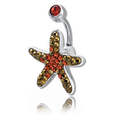 PIERCING OMBELICO CON STELLA MARINA