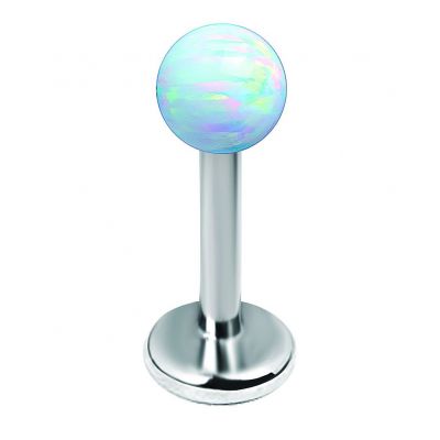 LABRET MIT INNENGEWINDE UND OPAL
