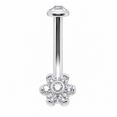 CHRISTINA PIERCING MIT KRISTALLBLUME