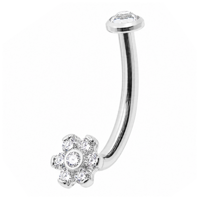 CHRISTINA PIERCING MIT KRISTALLBLUME