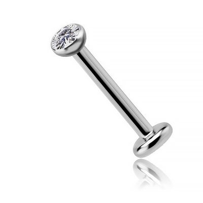 LABRET AVEC CRISTAL BLANC DE RECHANGE