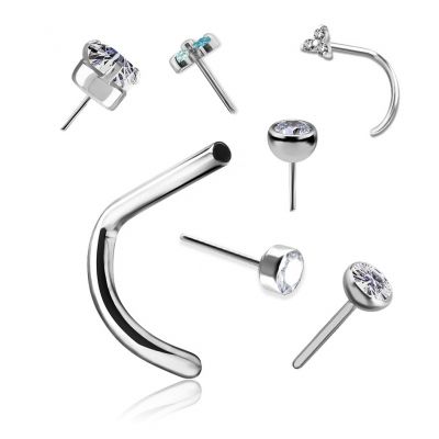 PIERCING DE NEZ SANS FILETAGE