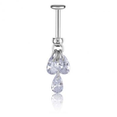 GIOIELLO VERTICAL HELIX CON PENDENTI IN CUBIC ZIRCONIA