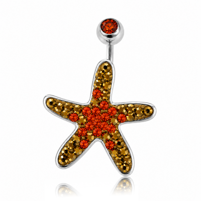 STARFISH BELLY BUTTON PIERCING