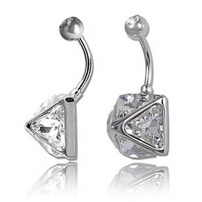 PIERCING OMBELICO CON PIRAMIDE