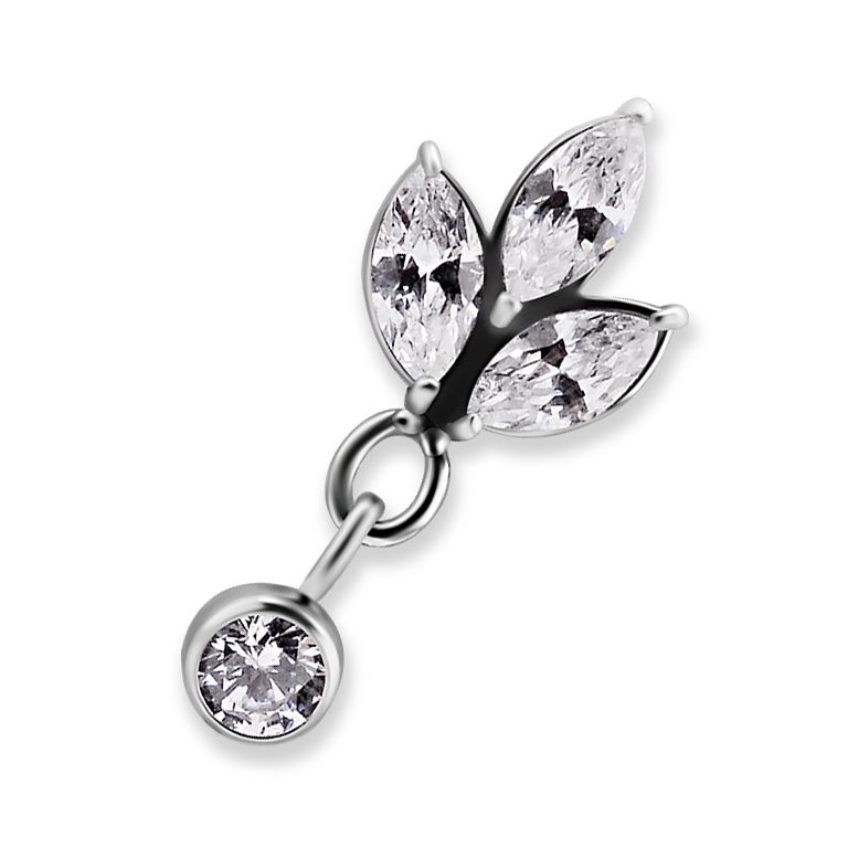 Orecchini Piercing In Acciaio Chirurgico 16G Con Zirconi - Per Tragus, Helix E Labbro - Foto 11