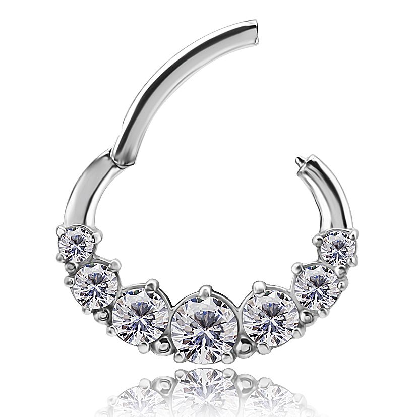 SEPTUM AND DAITH PIERCING WITH JEWELS