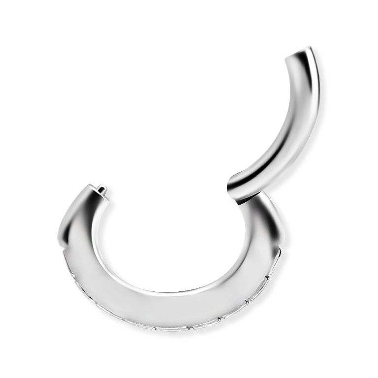ORAZIO 14G Anelli Per Ombelico Clicker Per Donna Argento 925 Piercing Per Ombelico Argento/Oro Gioielli Per Il Corpo Con Ombelico Curvo Inverso 10MM/ 12MM 3 - 12
