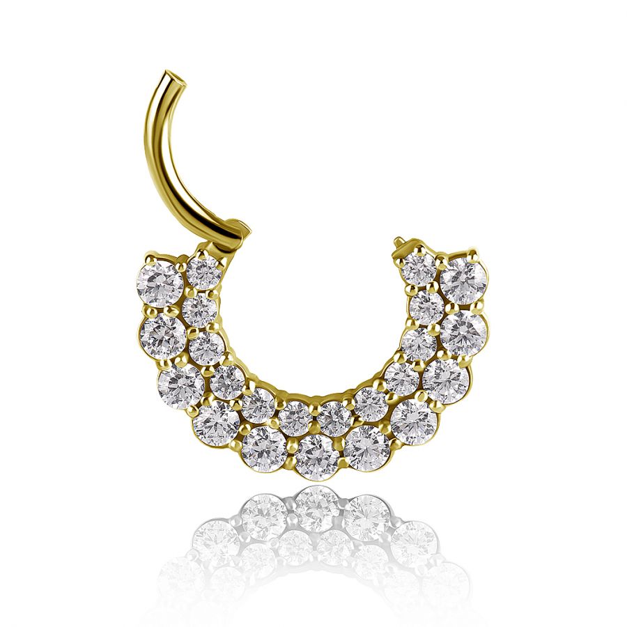 Diamday 2pcs Piercing Naso Anello 316L Acciaio Chirurgico Naso Cerchio Septum Nostril Piercing 16G 18G 20G Orecchini Naso Oro Piercing Helix Orecchini Cerchio Trago Conch Daith Rook Orecchini 6mm 8mm - 7
