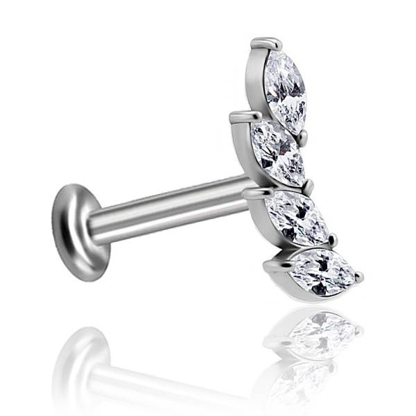 50 Pz 20G 18G Body Piercing Gioielli Sostuzione Bar Parti Per - Foto 8